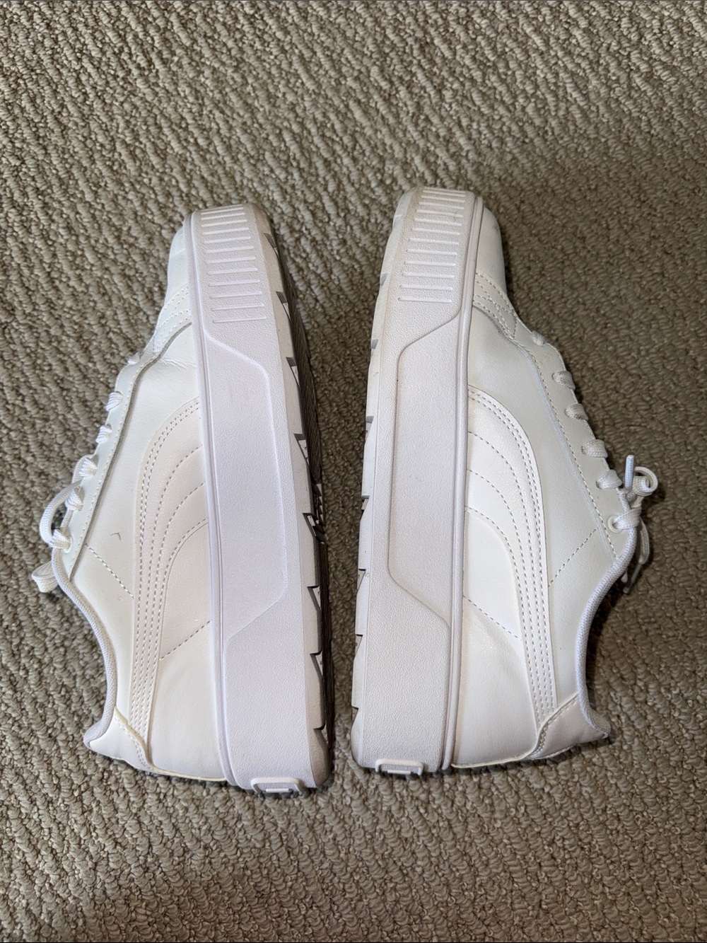 Puma Women's White Low-Top Platform Sneakers - Picture 7 of 8